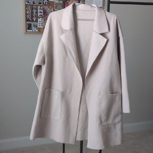 Elegant Cream Women's Coat